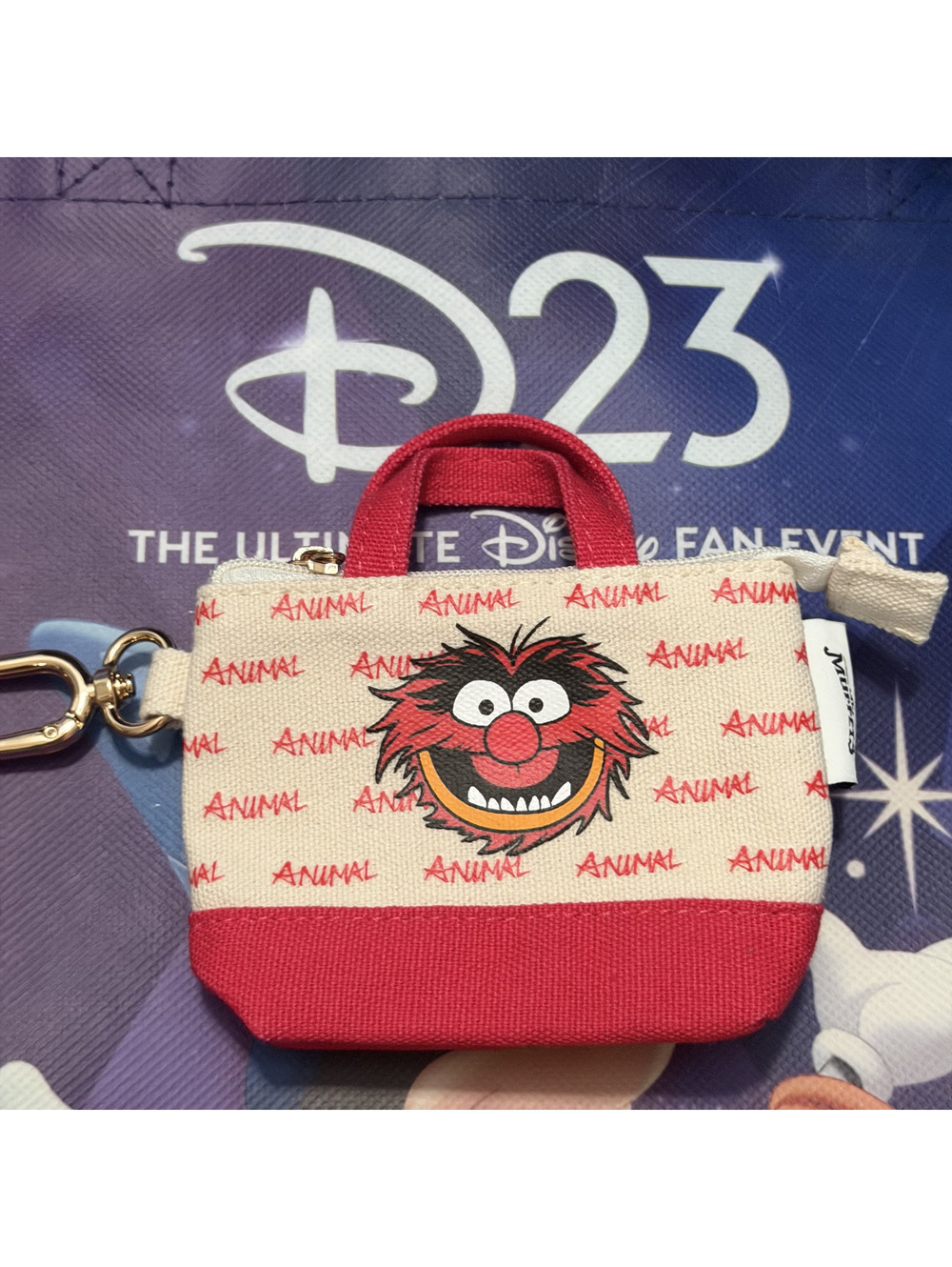 Disney D23 2026 WDI MOG Mickeys of Glendale Mini Tote Keychain Muppets Animal